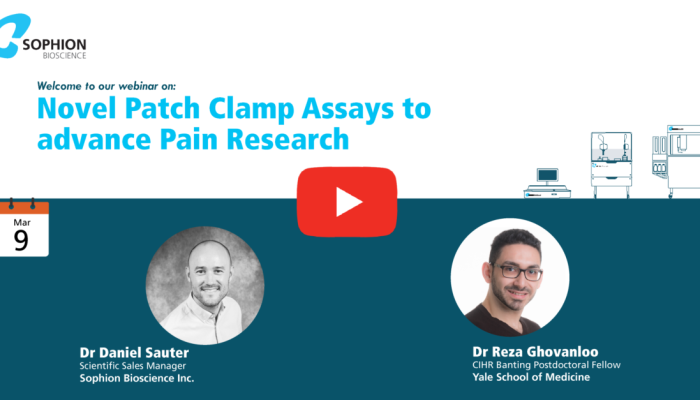 ウェビナー開催された「New patch clamp assays to advance pain research」をご覧になりましたか？