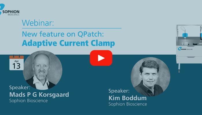 QPatch IIの新機能「Adaptive Current Clamp」に関するSophionウェビナーをぜひご覧ください。